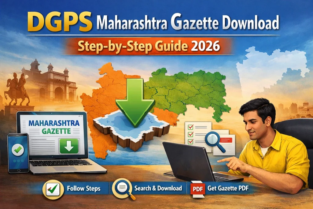 DGPS Maharashtra Gazette Download – Step-by-Step Guide 2026