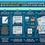 Passport Office Approved Newspaper Name Change Ad in Bangalore – Complete Guide 2026