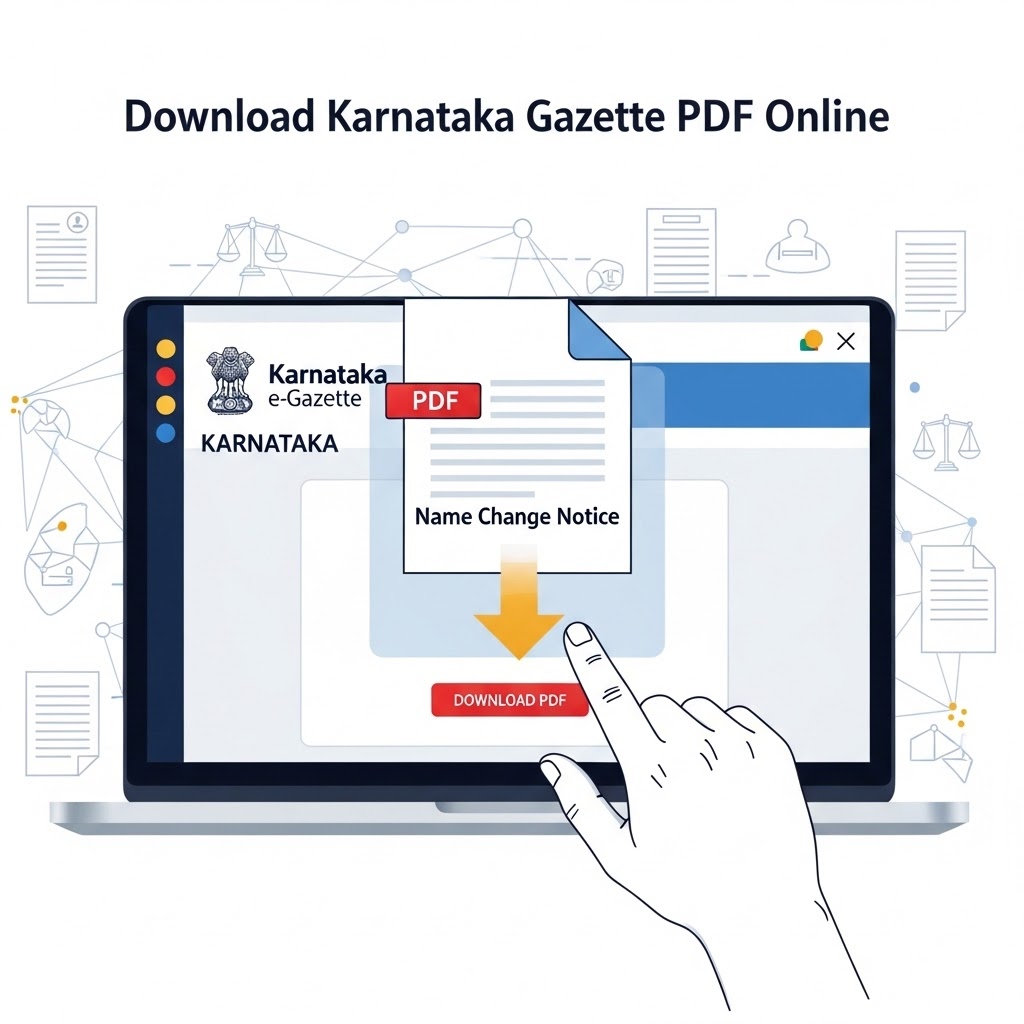 Download Karnataka Gazette PDF Online | Name Change Notice