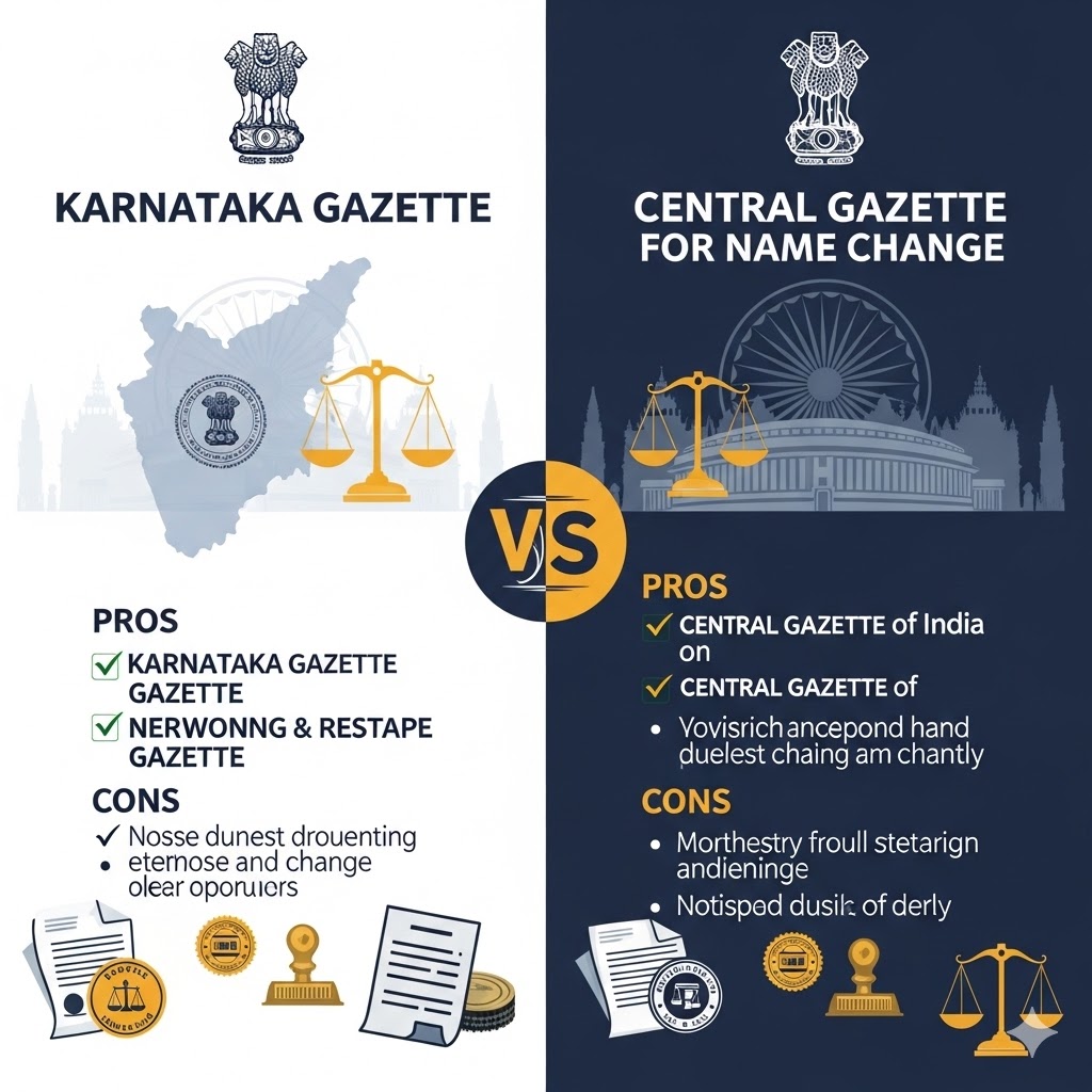 Karnataka vs Central Gazette for Name Change: Pros & Cons