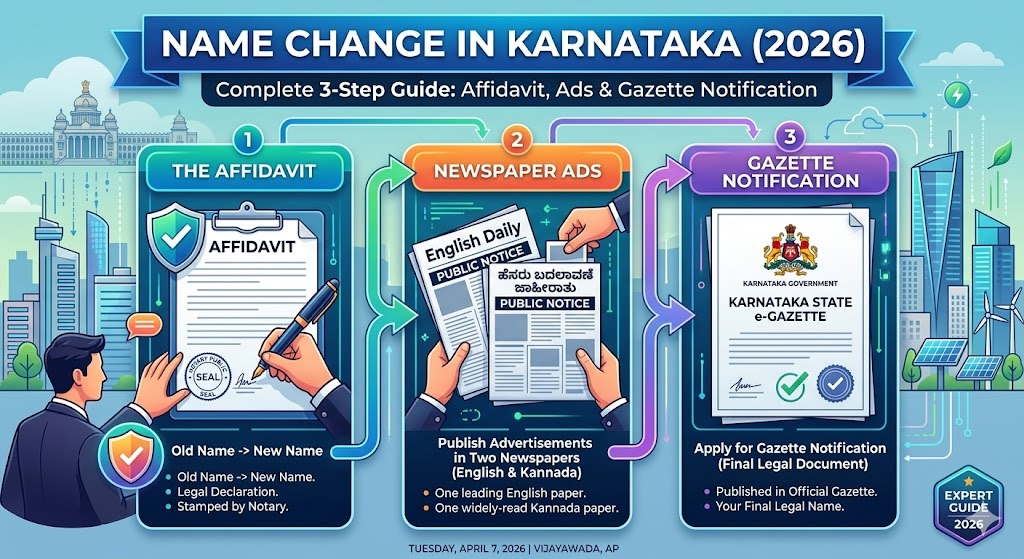 Name Change in Karnataka 2026: Affidavit, Ads & Gazette Guide