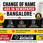Change Of Name Ads In Newspaper Bangalore