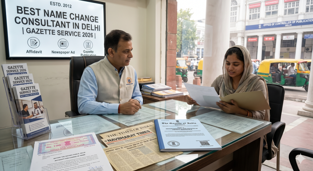 Best Name Change Consultant in Delhi| Gazette Service 2026