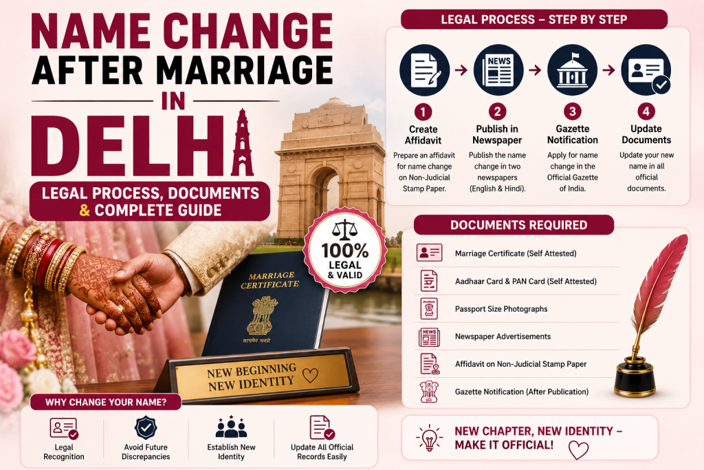 Name Change After Marriage in Delhi Guide