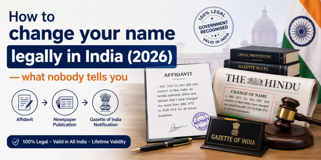 Legal Name Change in India 2026: The Complete Insider Guide