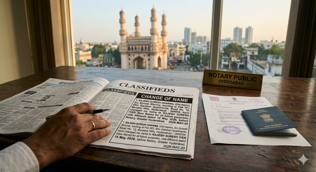Change of Name Ad in Newspaper Hyderabad: The Complete 2026 Legal Guide