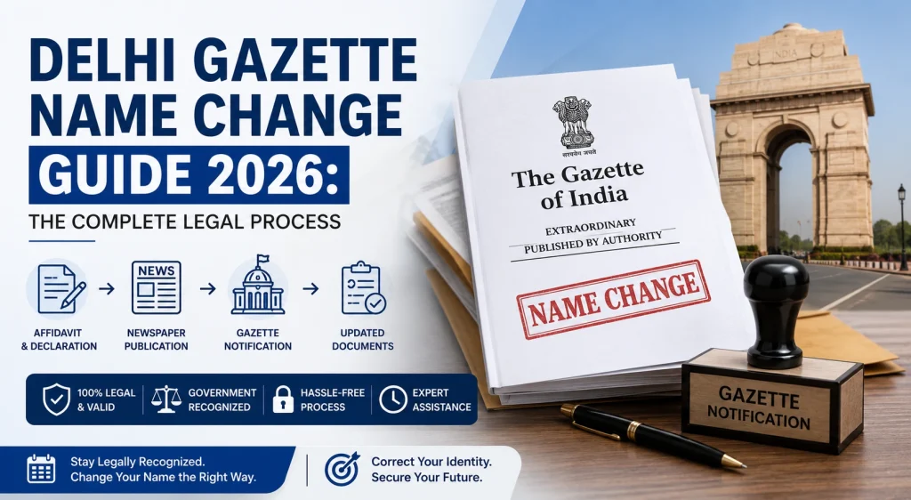 Delhi Gazette Name Change Guide 2026: The Complete Legal Process