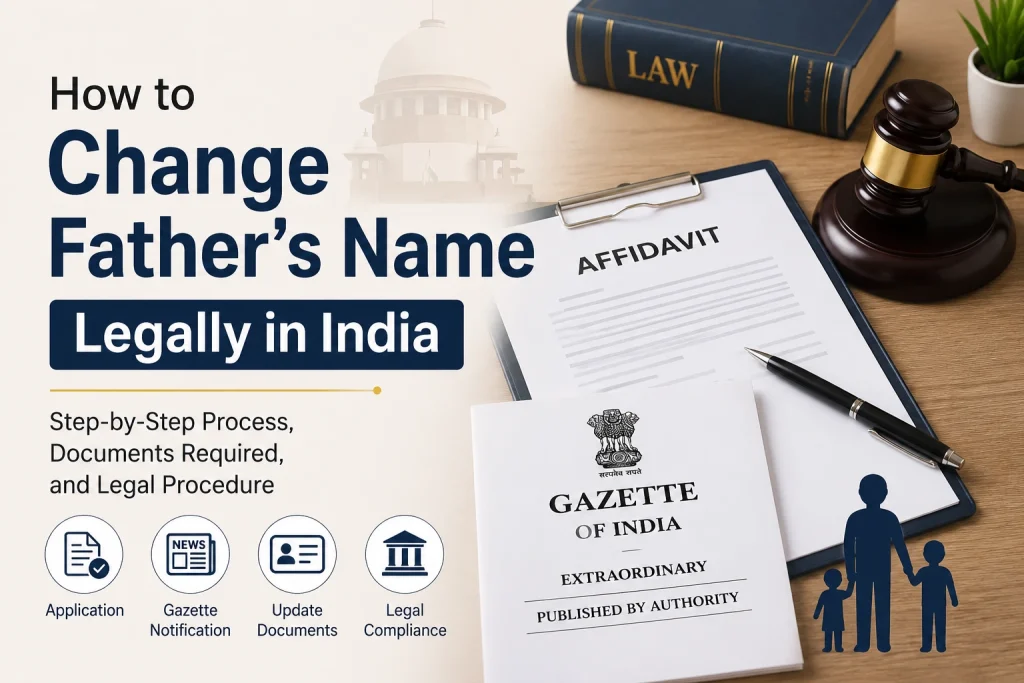 How to Change Father’s Name Legally in India