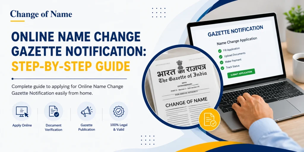 Online Name Change Gazette Notification: Step-by-Step Guide