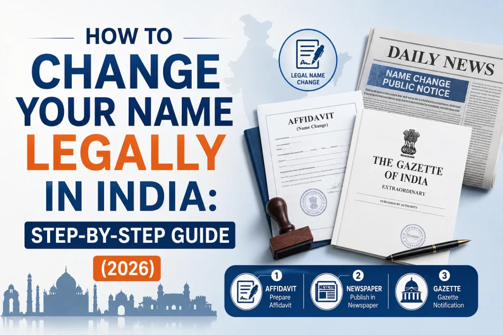 How to Change Your Name Legally in India: Step-by-Step Guide (2026)
