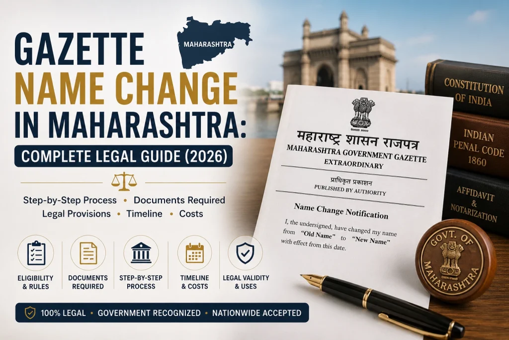 Gazette Name Change in Maharashtra: Complete Legal Guide (2026)
