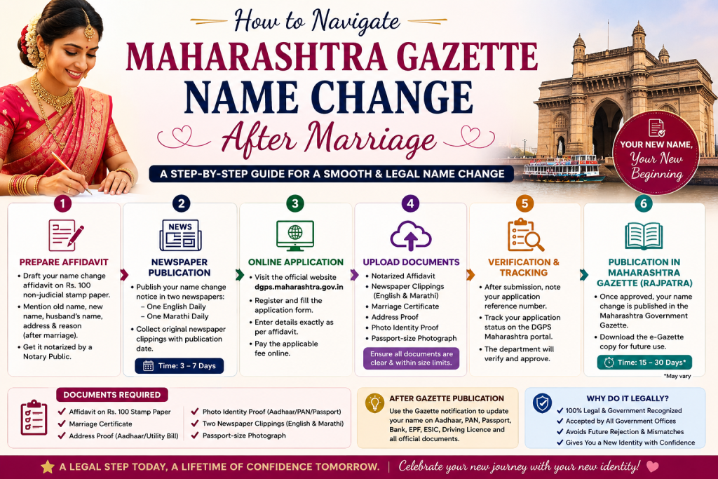 Maharashtra Gazette Name Change After Marriage