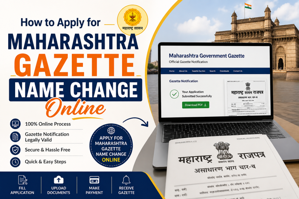 How to Apply for Maharashtra Gazette Name Change Online