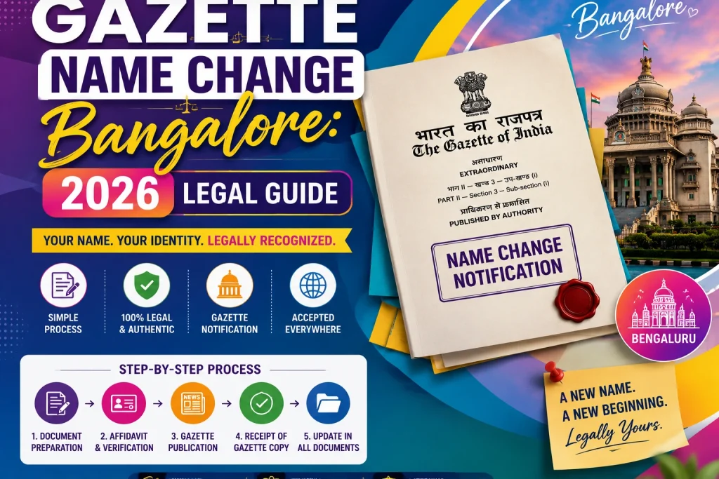 Gazette Name Change Bangalore: 2026 Legal Guide