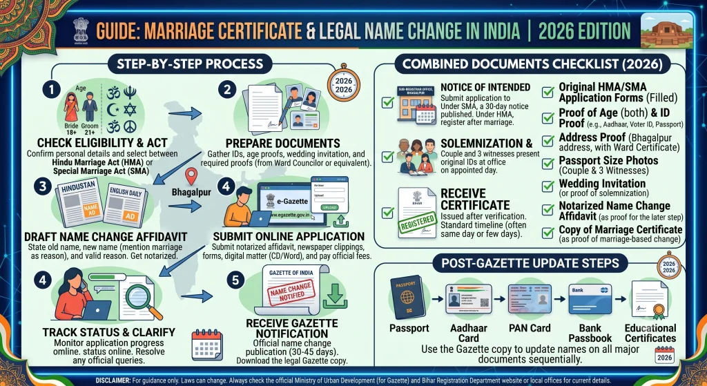 Marriage Certificate and Name Change in India | Guide