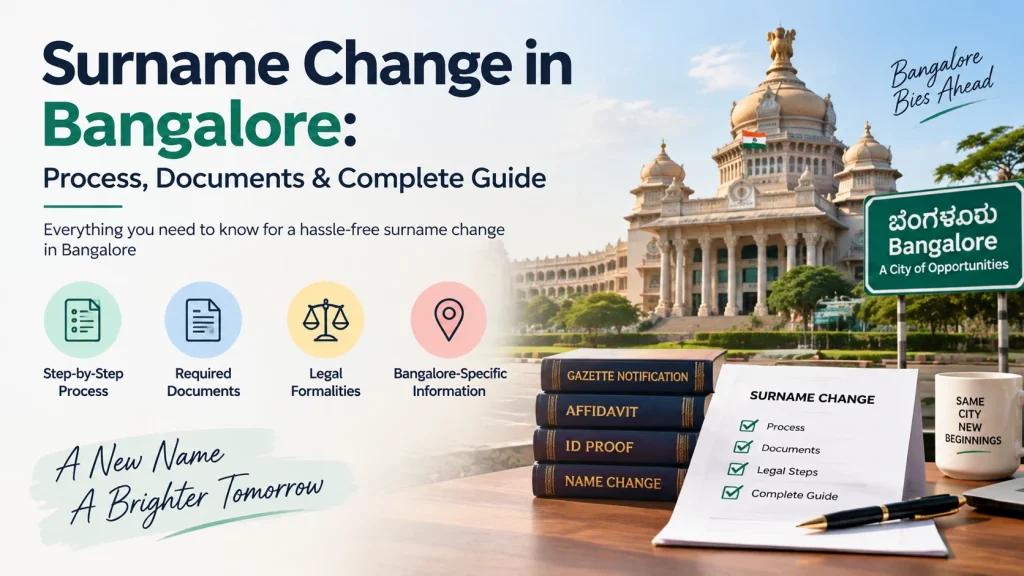 Surname Change in Bangalore: Process, Documents & Legal Guide