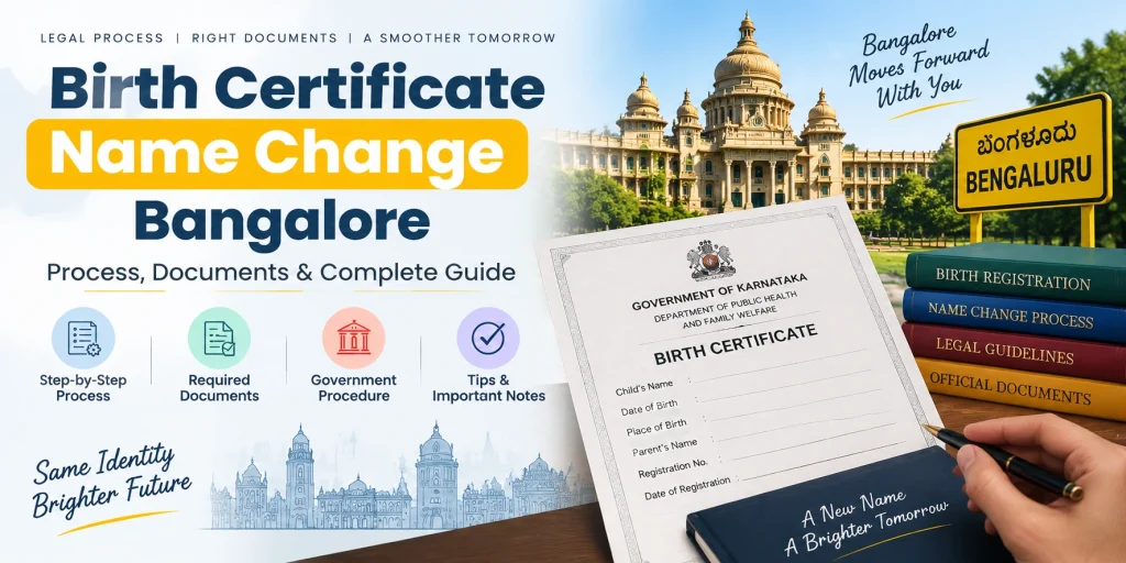 Birth Certificate Name Change Bangalore: Process & Documents