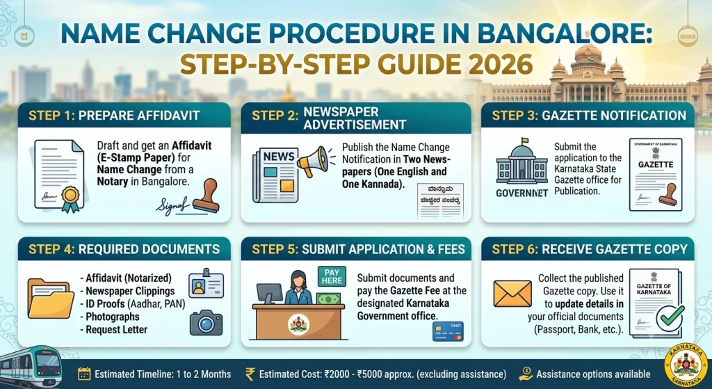 Name Changes Procedure in Bangalore: Step-by-Step Guide 2026