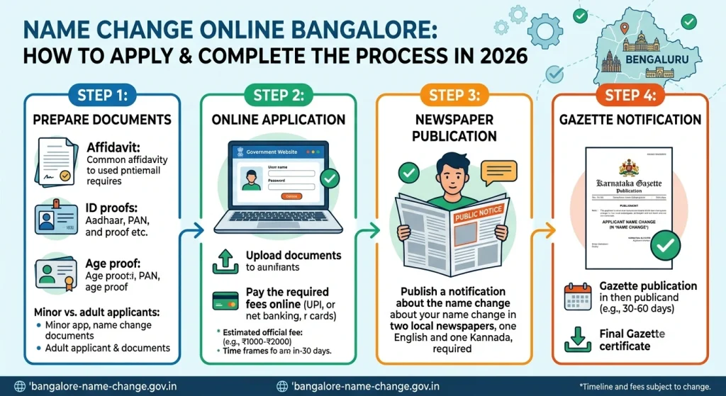 Name Changes Online Bangalore: Process & Apply Guide 2026