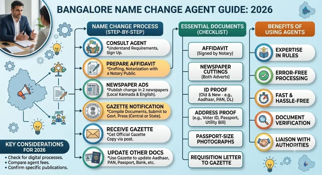 Names Change Agent Bangalore: Process & Documents 2026