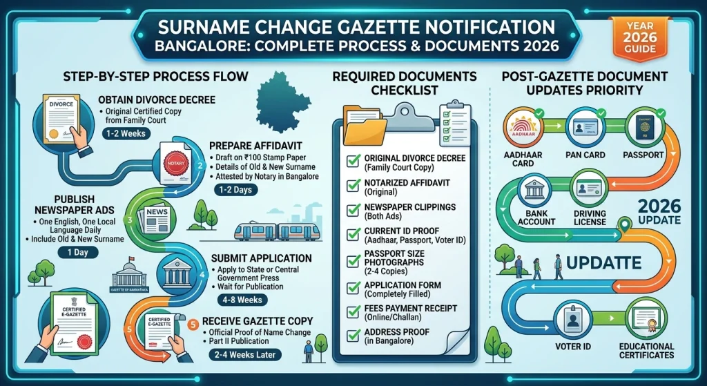 Surname Changes Gazette Notification Bangalore 2026