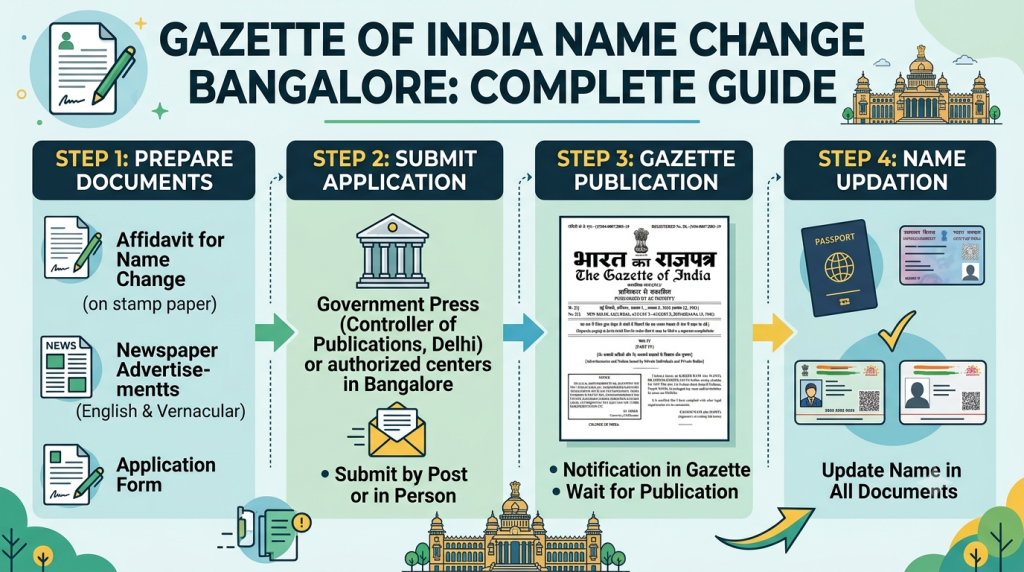 Gazette of India Name Change Bangalore: Process & Documents 2026