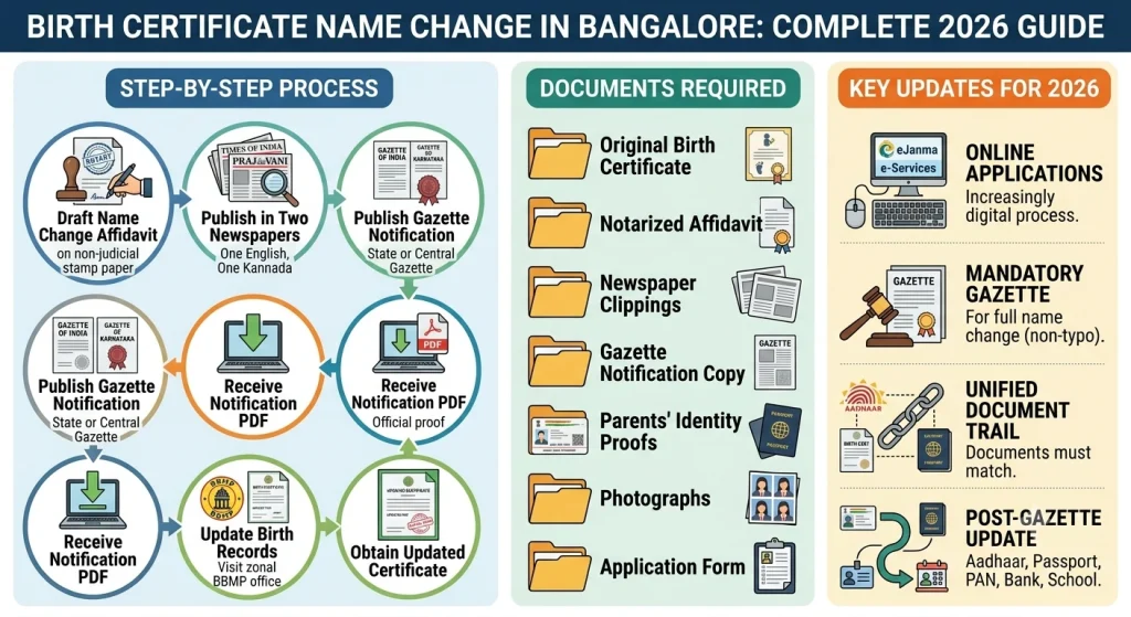 Birth Certificate Name Changes Bangalore: Process 2026