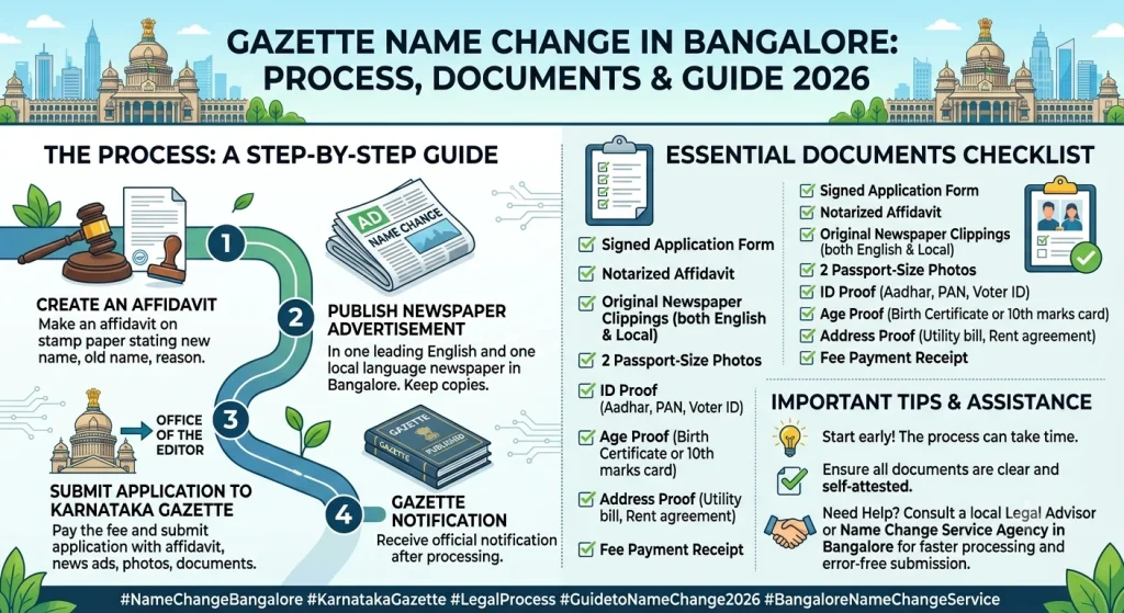 Gazette Name Changes in Bangalore: Process & Documents 2026