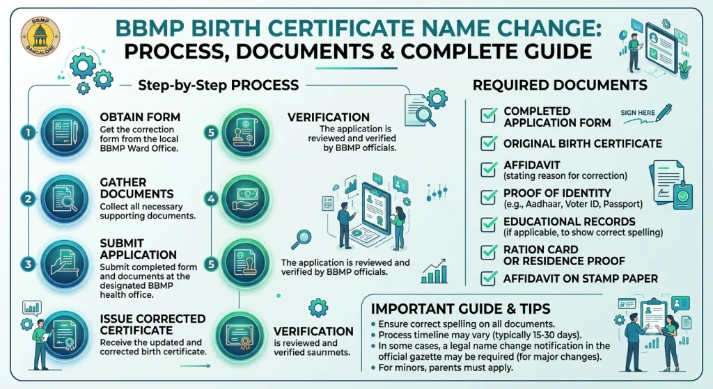 How to Change Name in Birth Certificate Bangalore 2026