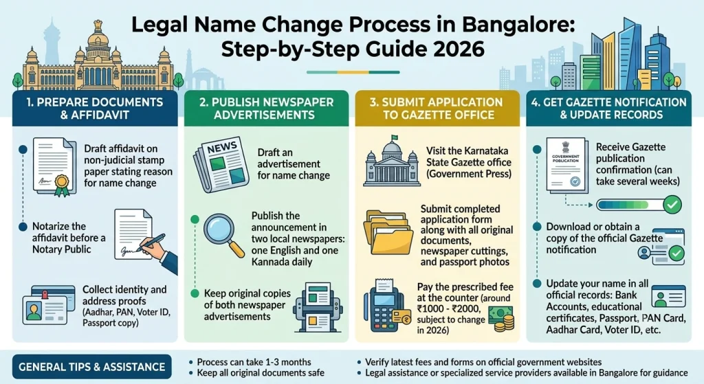 Legal Name Change in Bangalore: Process & Documents 2026