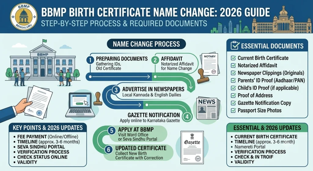 BBMP Birth Certificate Names Changes: Process & Documents 2026