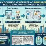 Names Changes Newspaper Ad Bangalore: Format & Booking 2026