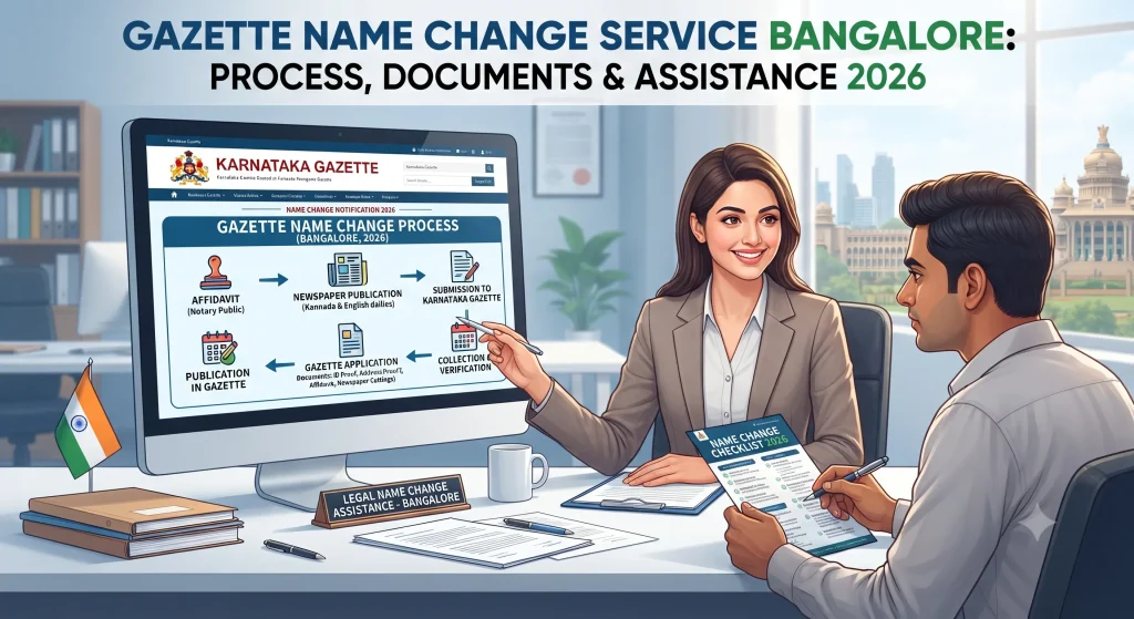 Gazette Name Change Service Bangalore: Process & Cost 2026