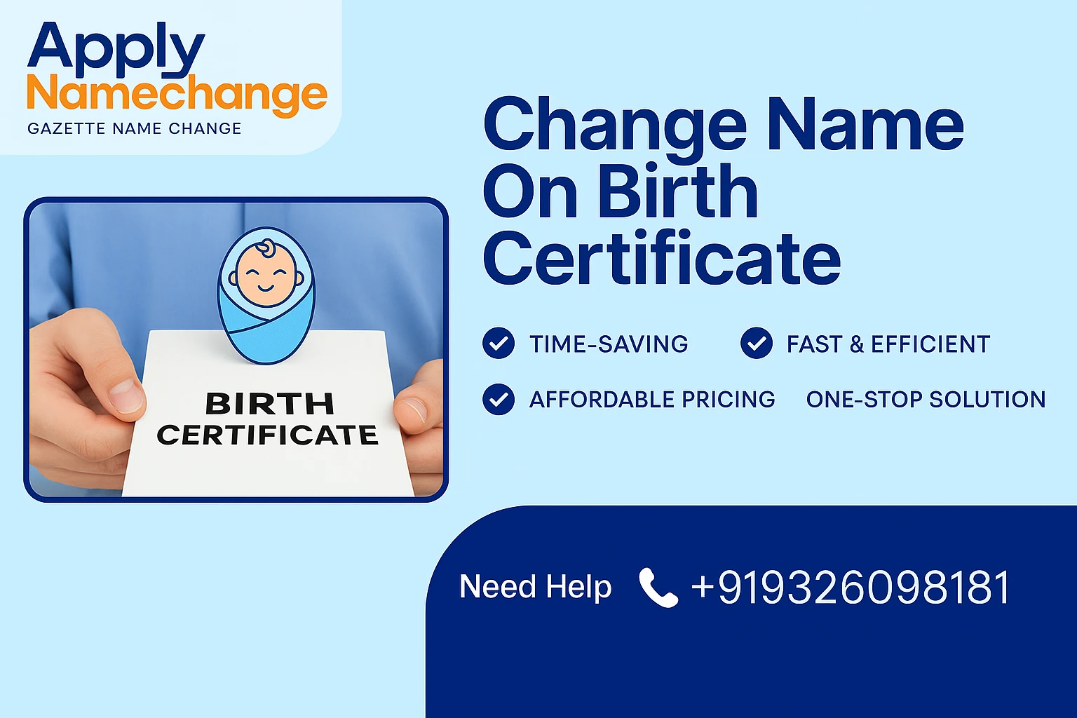 Documents Required for Birth Certificate Name Change